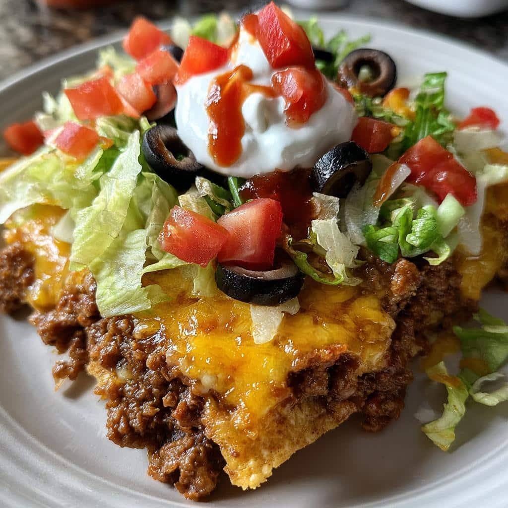Christmas Air fryer Taco Salad Bake - detail 1