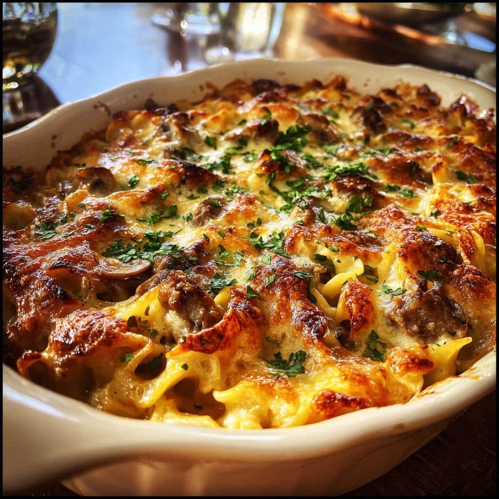 Chritmas Air fryer Beef Stroganoff Casserole - detail 1