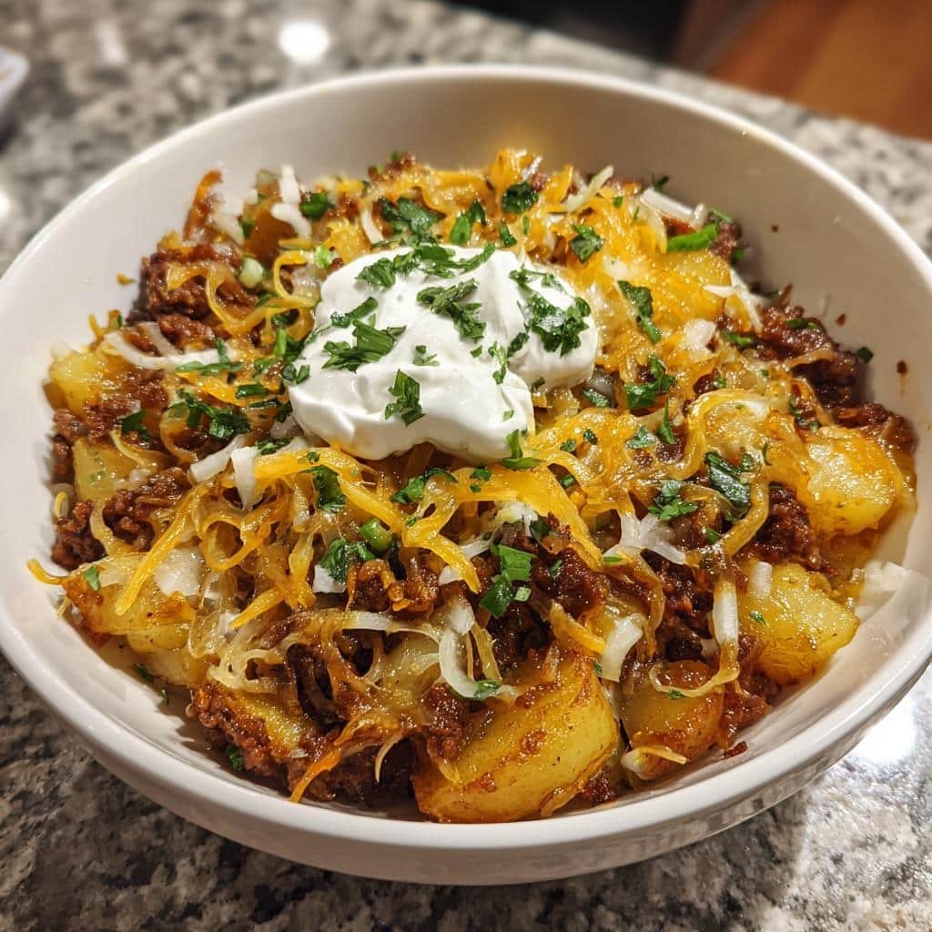 Christmas Air Fryer Crockpot Beefy Cheesy Potatoes: 5-Star Holiday Magic 4 Chritmas Air fryer CROCKPOT BEEFY CHEESY POTATOES - detail 1