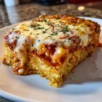Chritmas Air fryer Cauliflower Rice Lasagna
