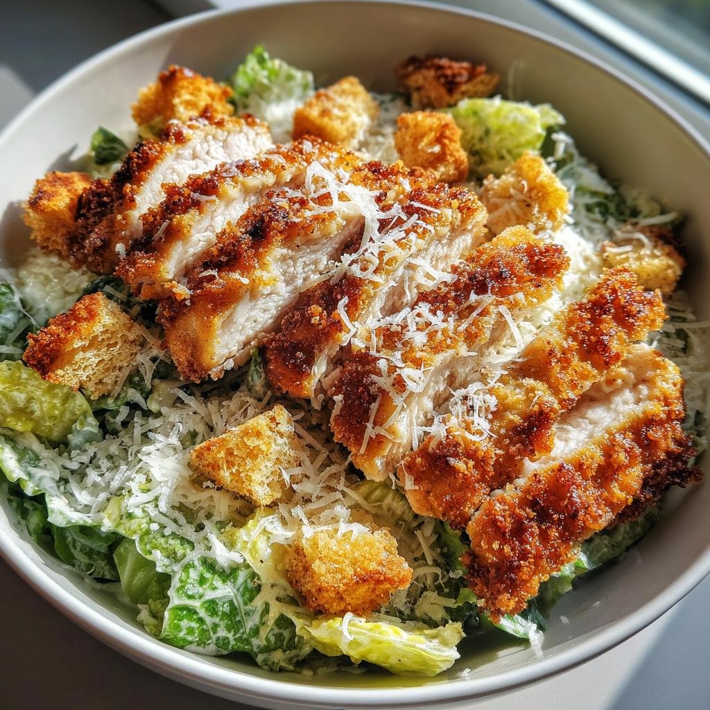 Chritmas Air fryer Crispy Chicken Caesar Bowl - detail 1