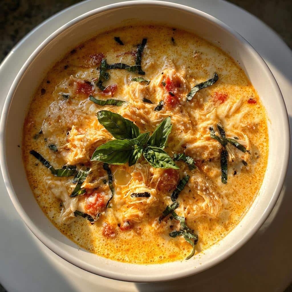 Chritmas Air fryer Crock Pot Creamy Chicken Parmesan Soup