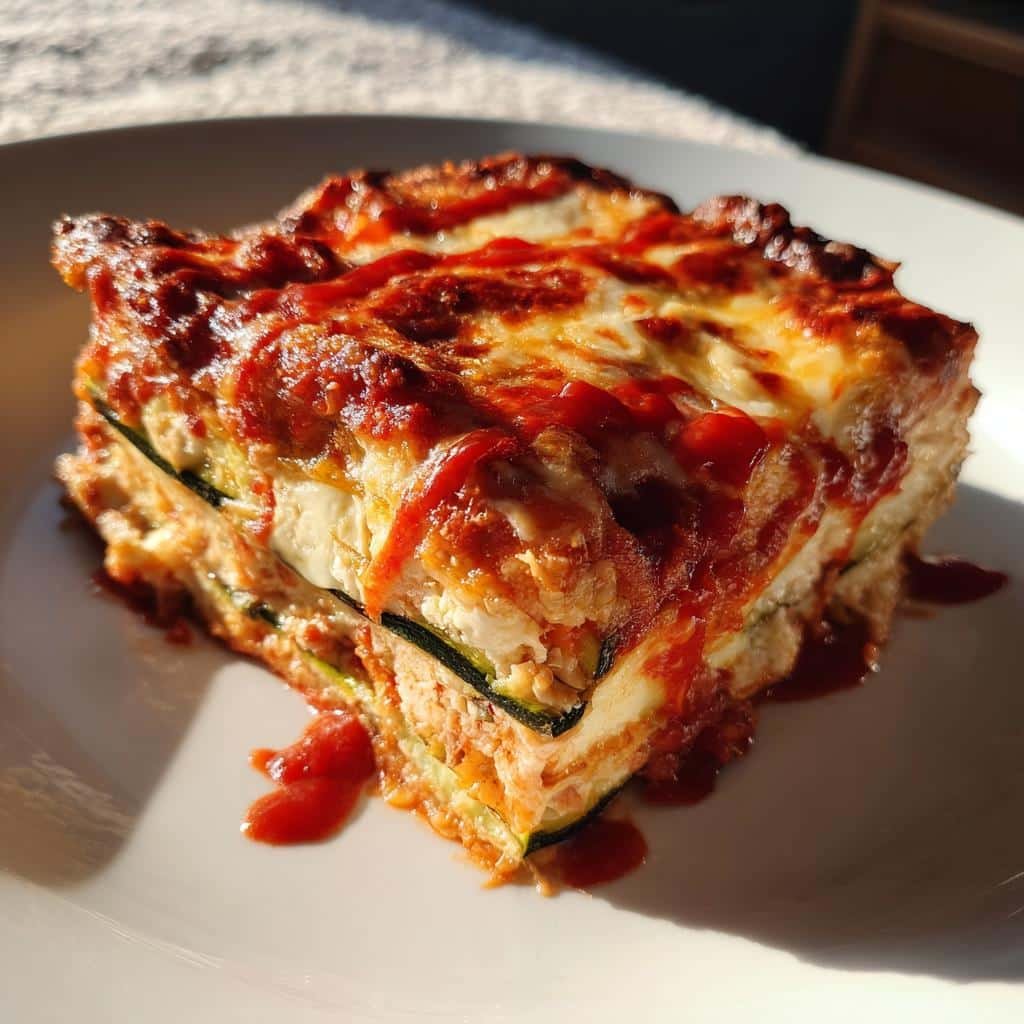 Chritmas Air fryer Keto Zucchini Lasagna - detail 1