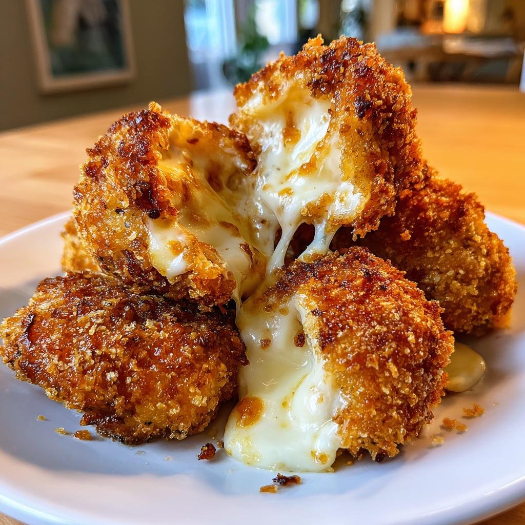 Chritmas Air fryer Melted Mozzarella & Ranch Chicken Bombs