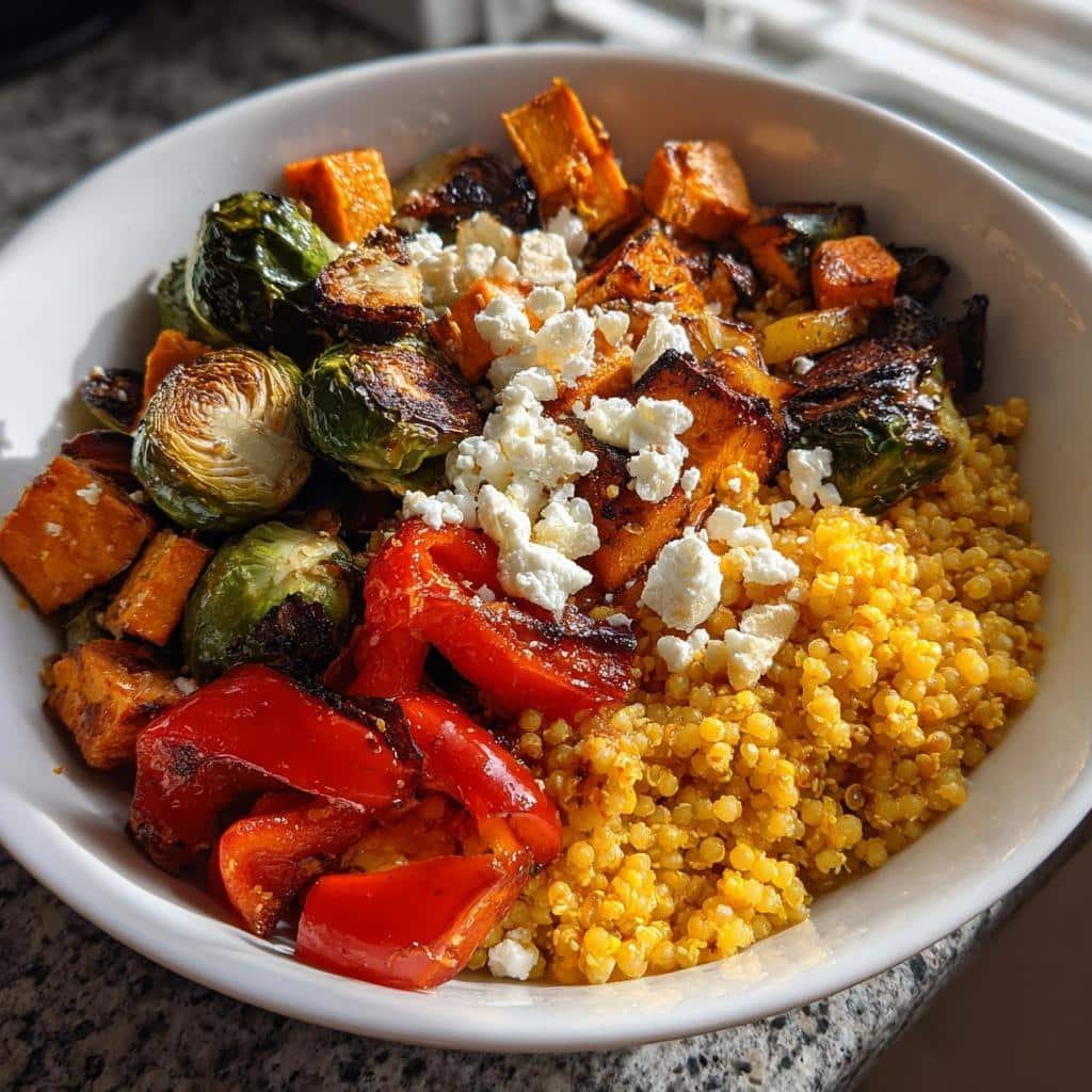 Chritmas Air fryer Millet and Vegetable Bowl - detail 1