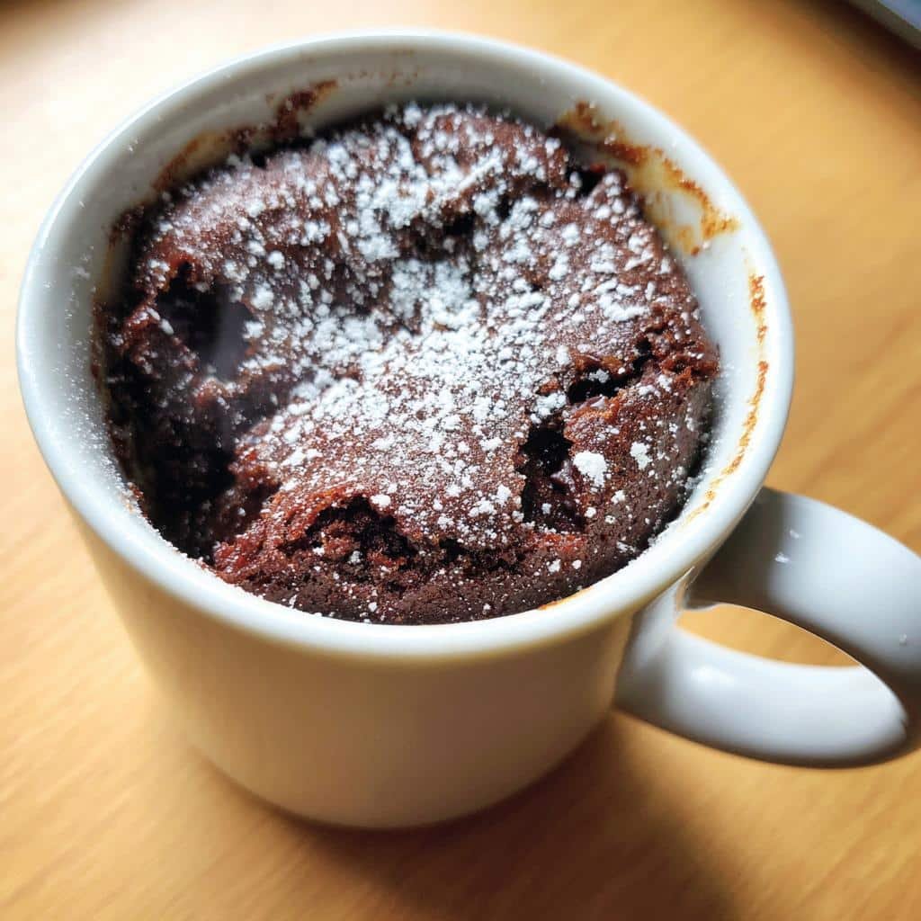 Chritmas Air fryer Mug Brownie (5-Minute)