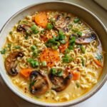 Chritmas Air fryer Ramen Noodle Soup (Creamy Twist)