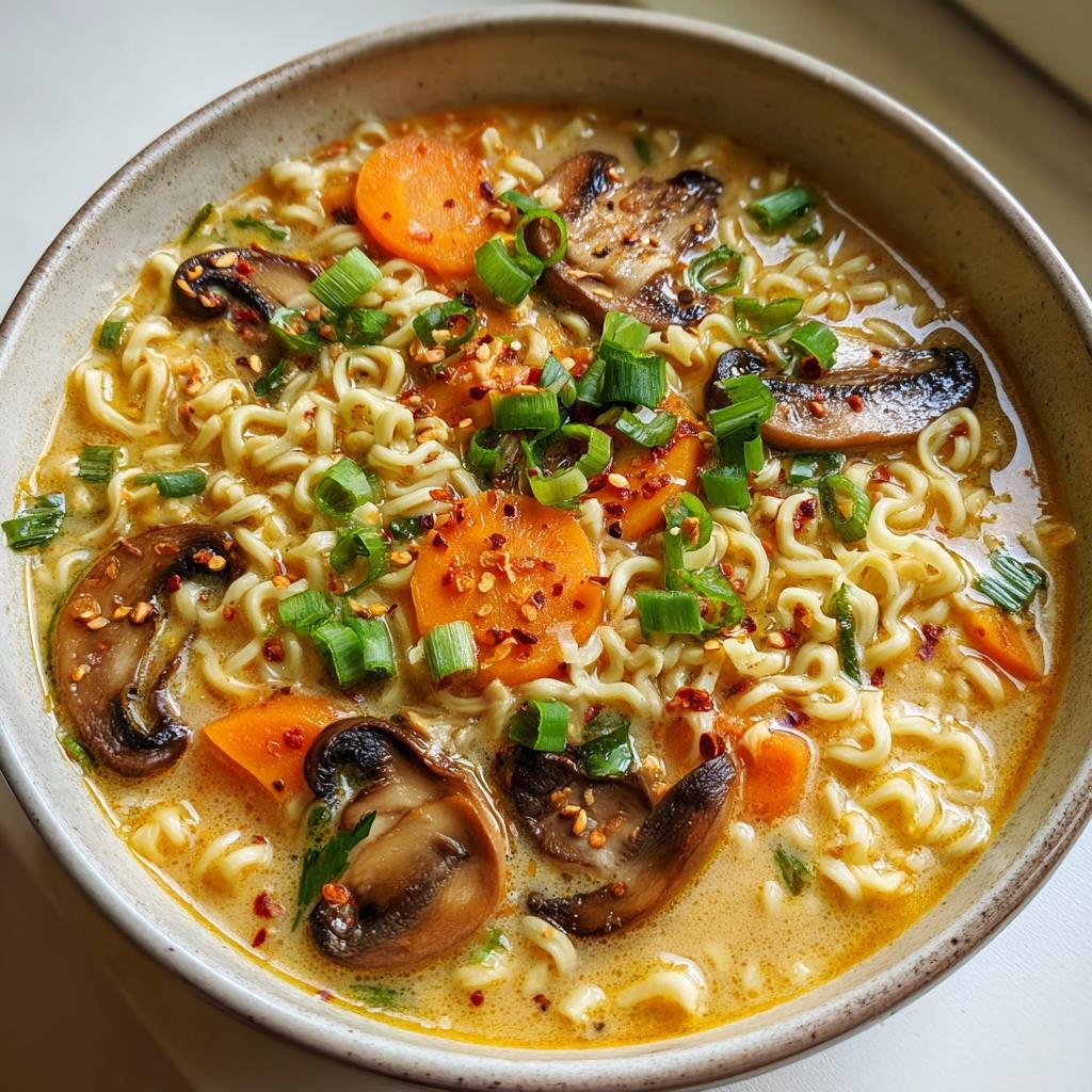 Chritmas Air fryer Ramen Noodle Soup (Creamy Twist)