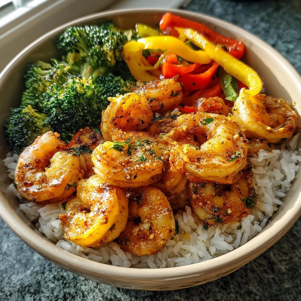 20-Minute Christmas Air Fryer Salt & Pepper Shrimp Bowl Bliss 4 Chritmas Air fryer Salt & Pepper Shrimp Bowl - detail 1