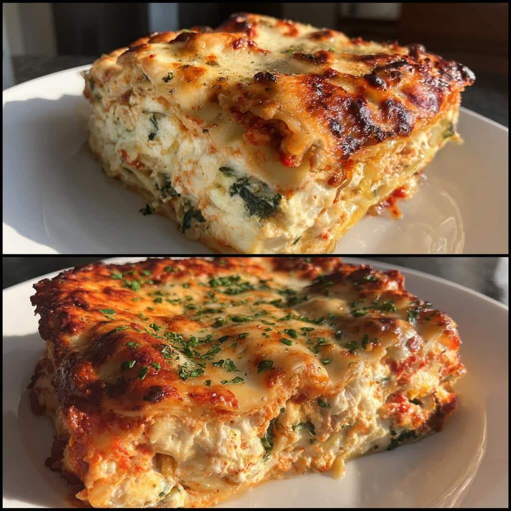 Chritmas Air fryer Spinach & Ricotta Lasagna - detail 1