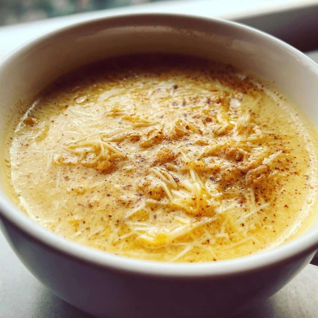 Thanksgiving Air Fryer Cheddar Cauliflower and Roasted Garlic Soup