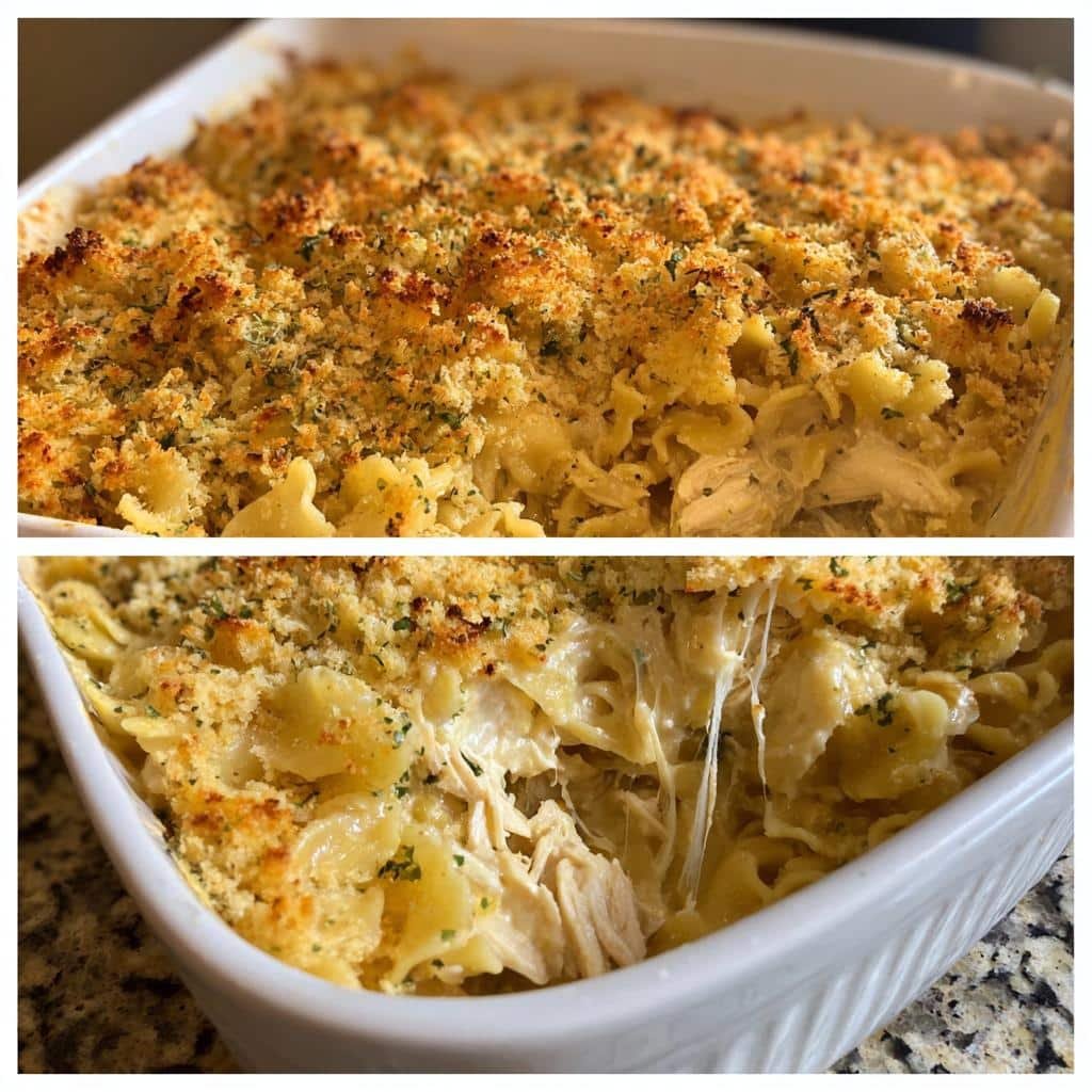 Thanksgiving Air Fryer Dollys Creamy Chicken Noodle Casserole