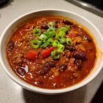 Thanksgiving Air Fryer Homemade Beef and Bean Chili