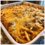 Thanksgiving Air fryer Cheeseburger French Fry Casserole
