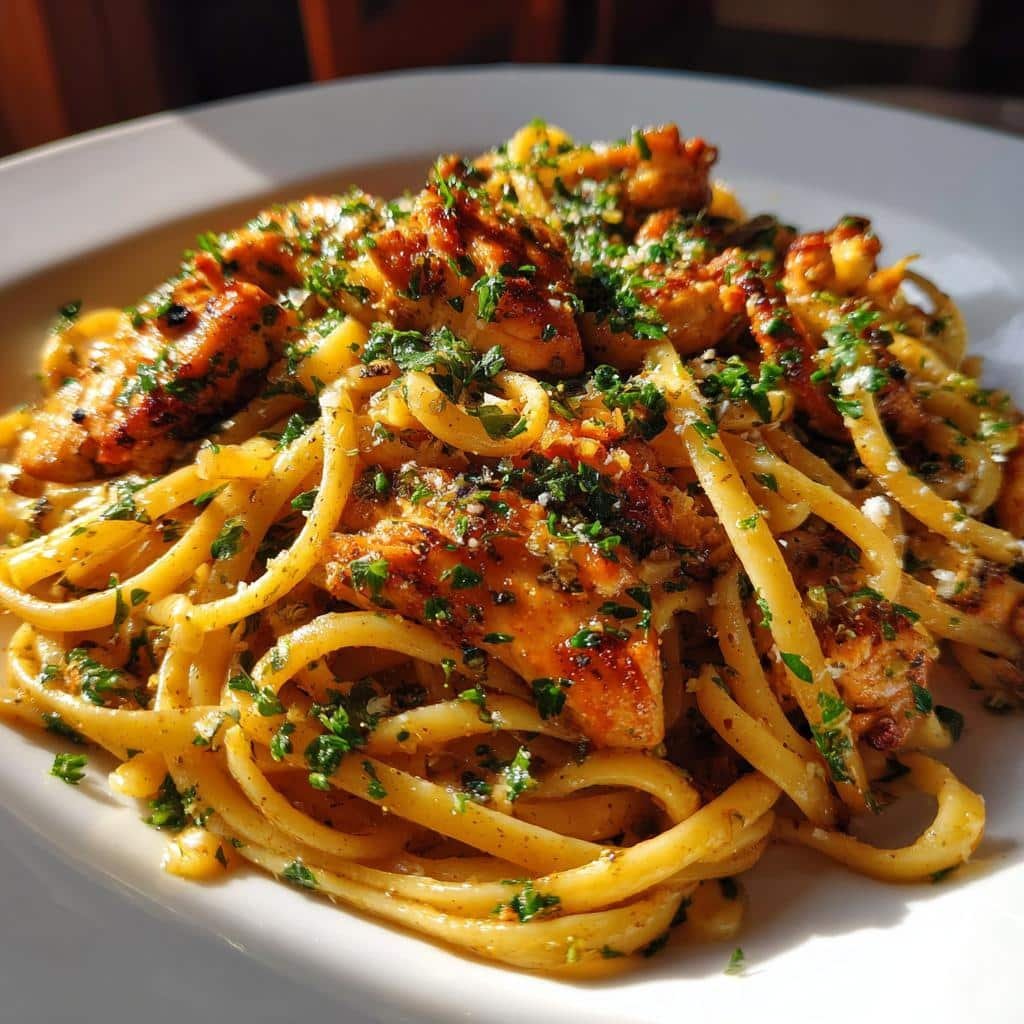 Thanksgiving Air fryer Cowboy Butter Chicken Linguine - detail 1