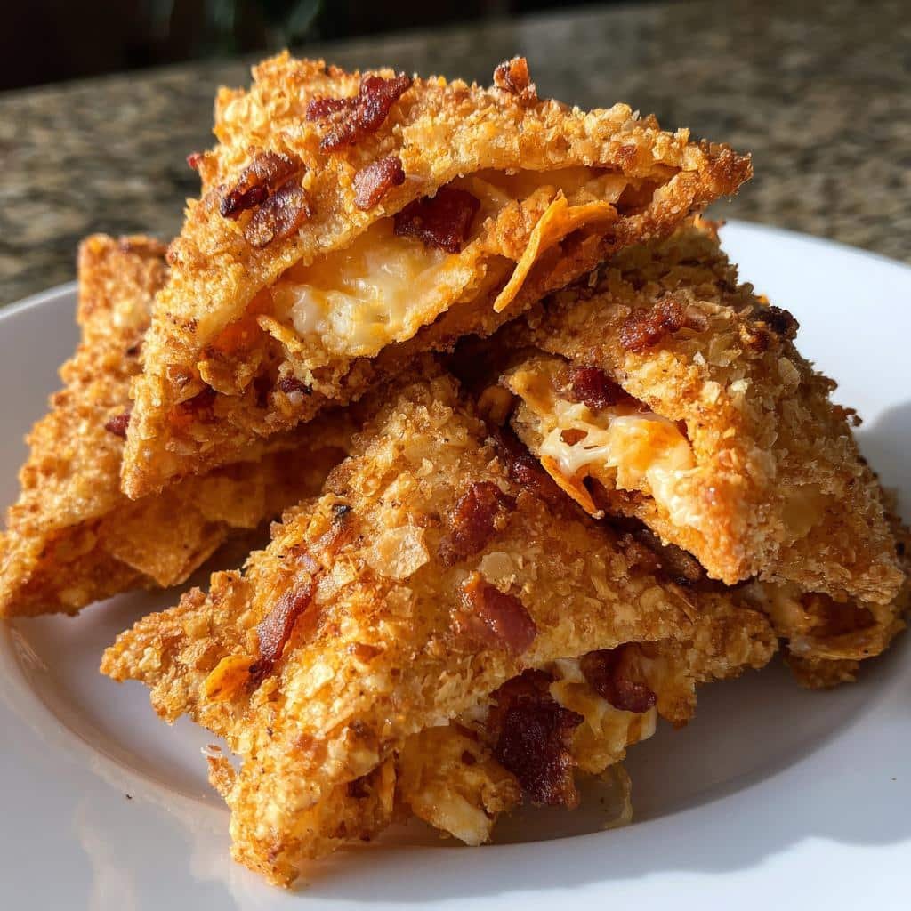 Thanksgiving Air fryer Cream Cheese & Bacon Stuffed Doritos