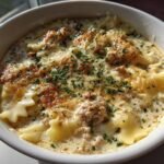 Thanksgiving Air fryer Creamy Alfredo Lasagna Soup