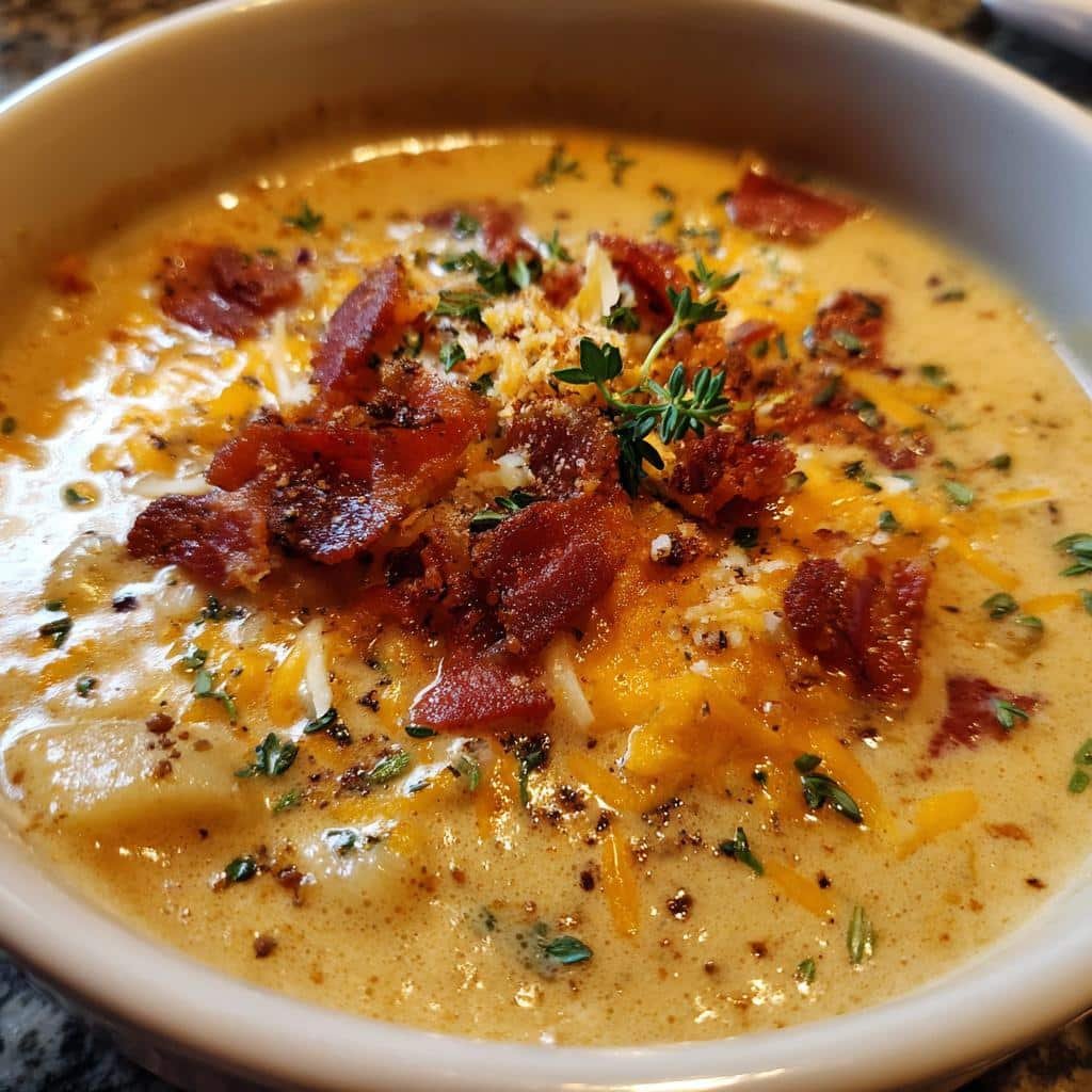 Thanksgiving Air fryer Crock Pot Crack Potato Soup - detail 1