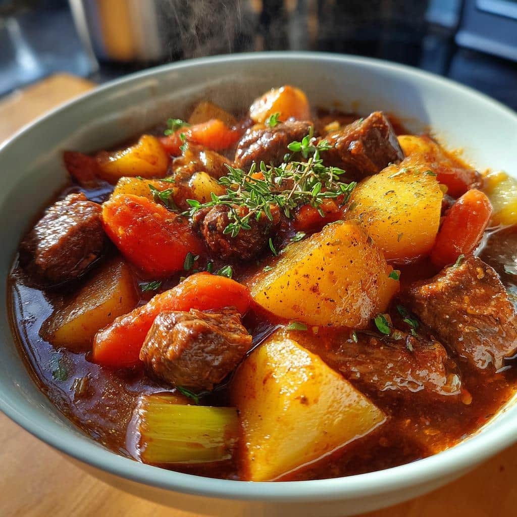 Thanksgiving Air fryer Tender Beef and Vegetable Stew - detail 1