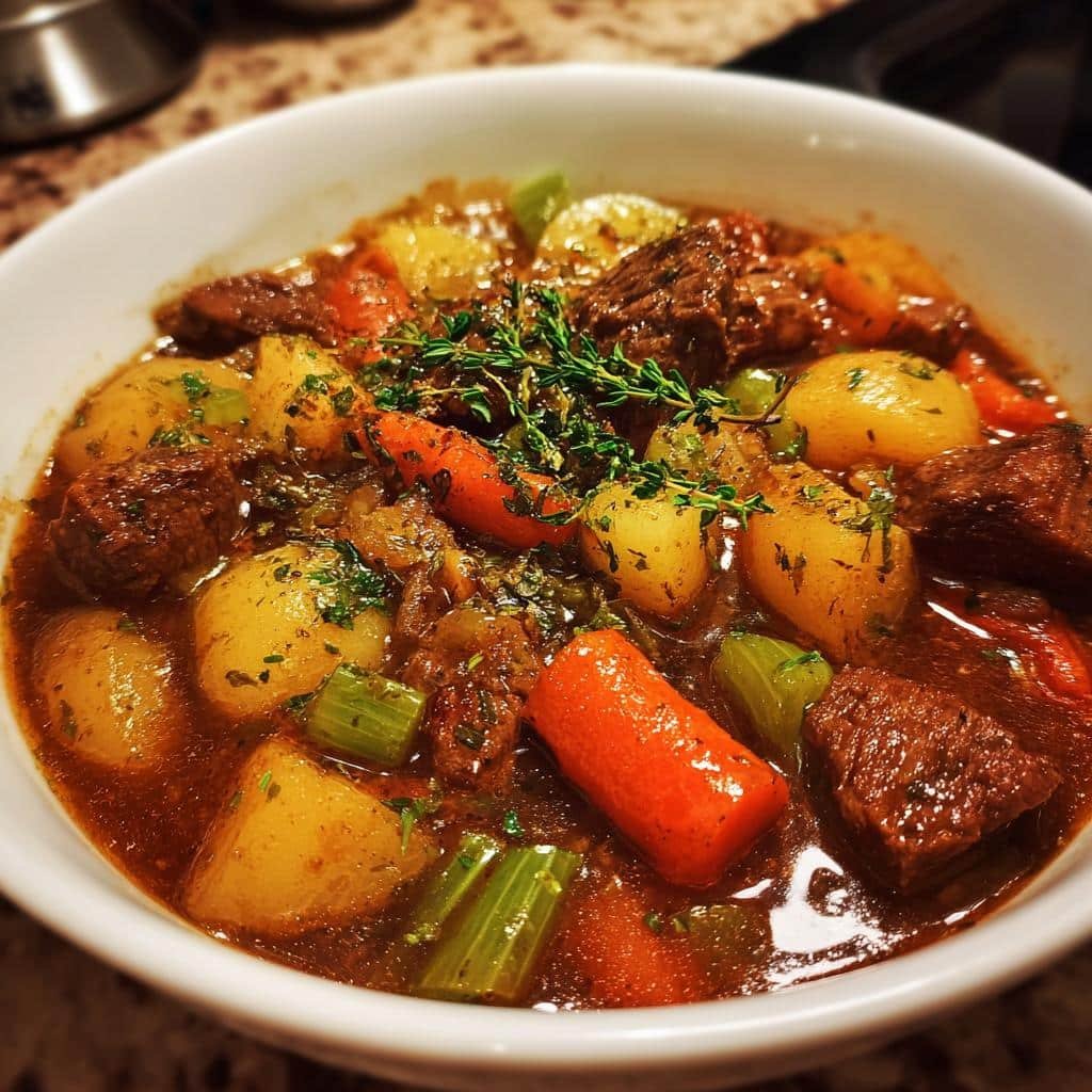 Thanksgiving Air fryer Tender Beef and Vegetable Stew