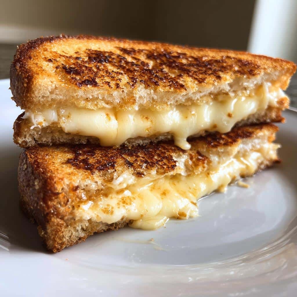 Aged White Cheddar Air Fryer Grilled Cheese