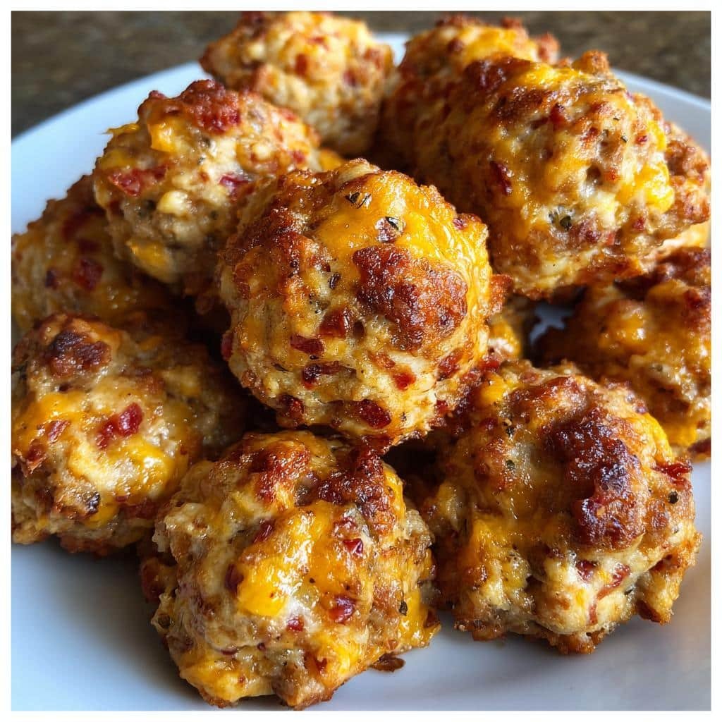 Air Fryer 3-Ingredient Rotel Sausage Balls - detail 1