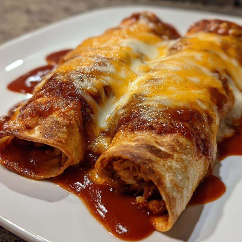 Air Fryer Best Ever Chicken Enchiladas