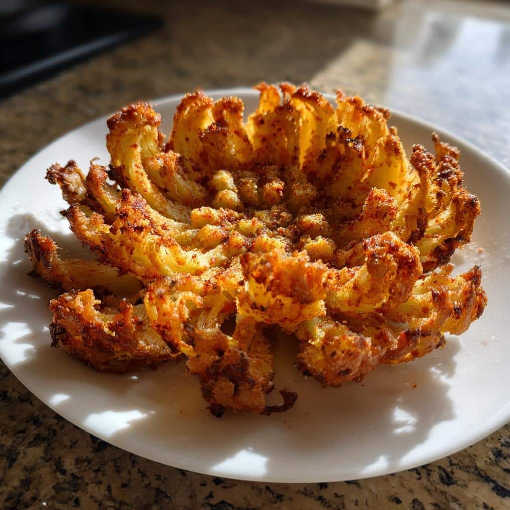 Air Fryer Blooming Onion Fry Platter