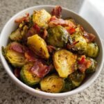 Air Fryer Brussels Sprouts with Bacon