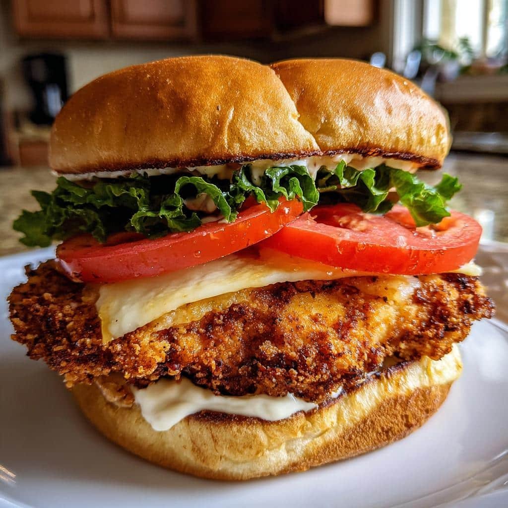 Air Fryer Cajun Spiced Chicken Sandwich - detail 1