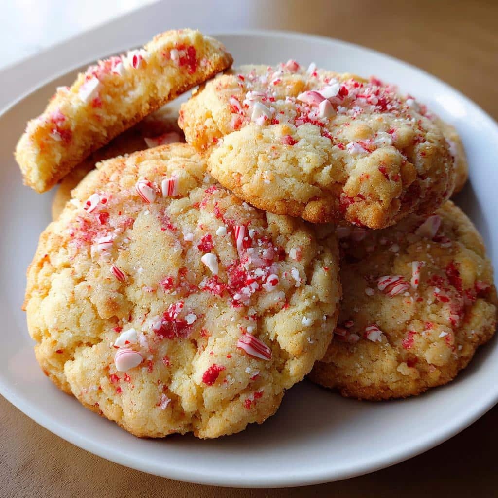 Air Fryer Candy Cane Crushed Cookies - detail 1