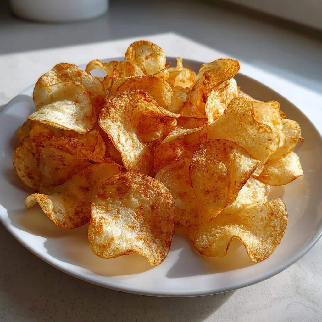 Air Fryer Champagne Vinegar Potato Chips