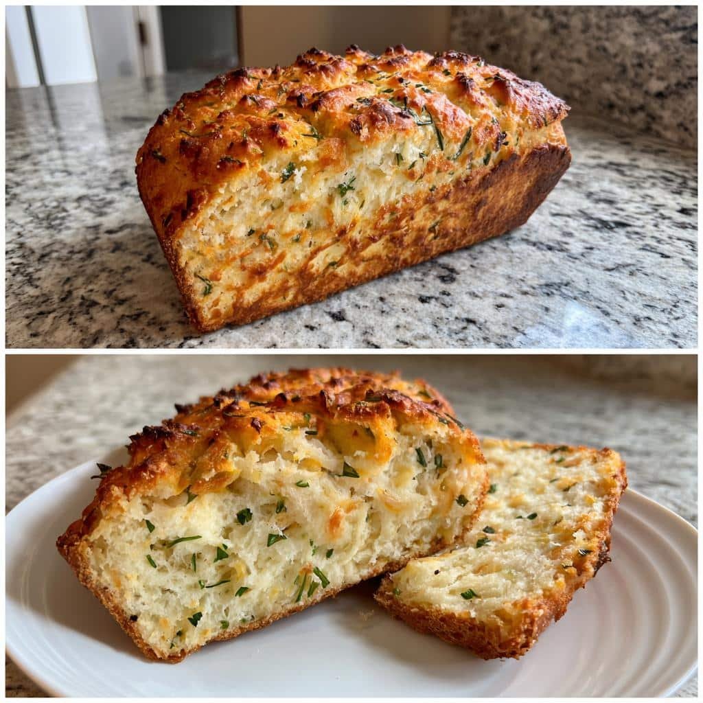 Air Fryer Cheese, Herb & Garlic Quick Bread - detail 1