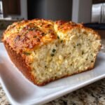 Air Fryer Cheese, Herb & Garlic Quick Bread