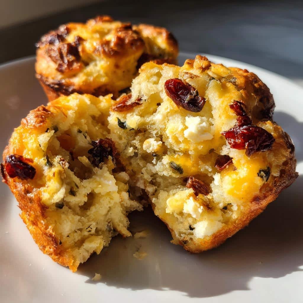 Air Fryer Cheesy Mediterranean Snack Muffins
