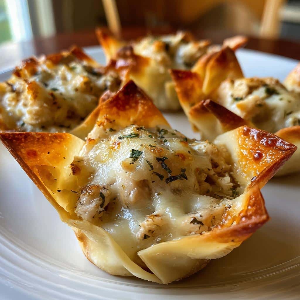 Air Fryer Chicken Tetrazzini Cups