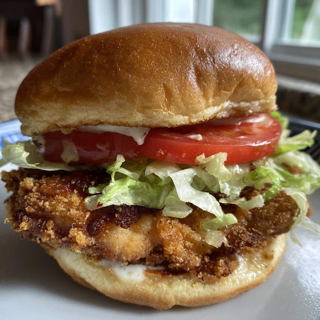 Air Fryer Chicken Thigh Juicy Sandwich - detail 1