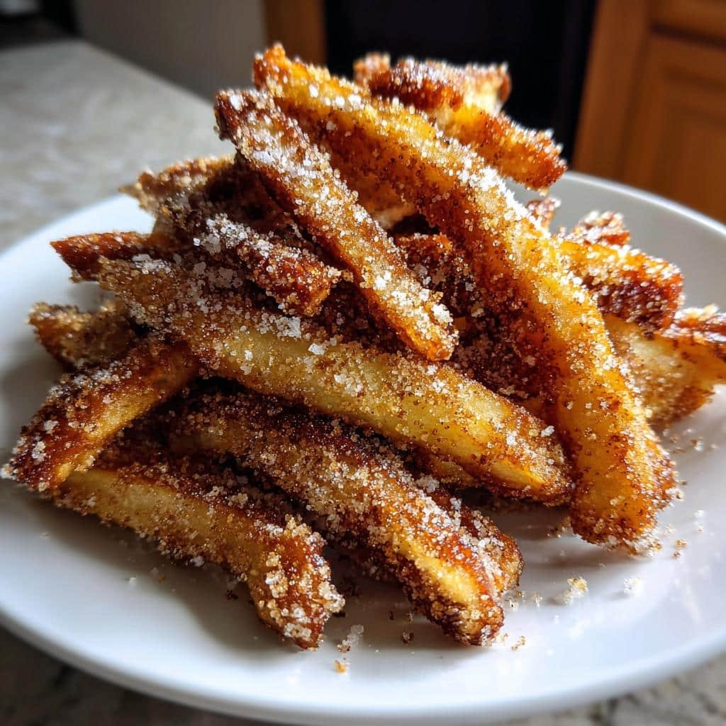 Air Fryer Churro Apple Fries (Cinnamon Sugar) - detail 1