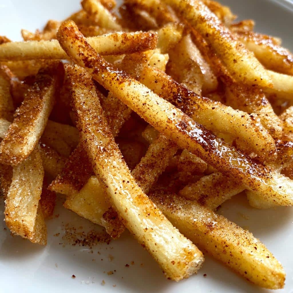 Air Fryer Churro Apple Fries (Cinnamon Sugar)