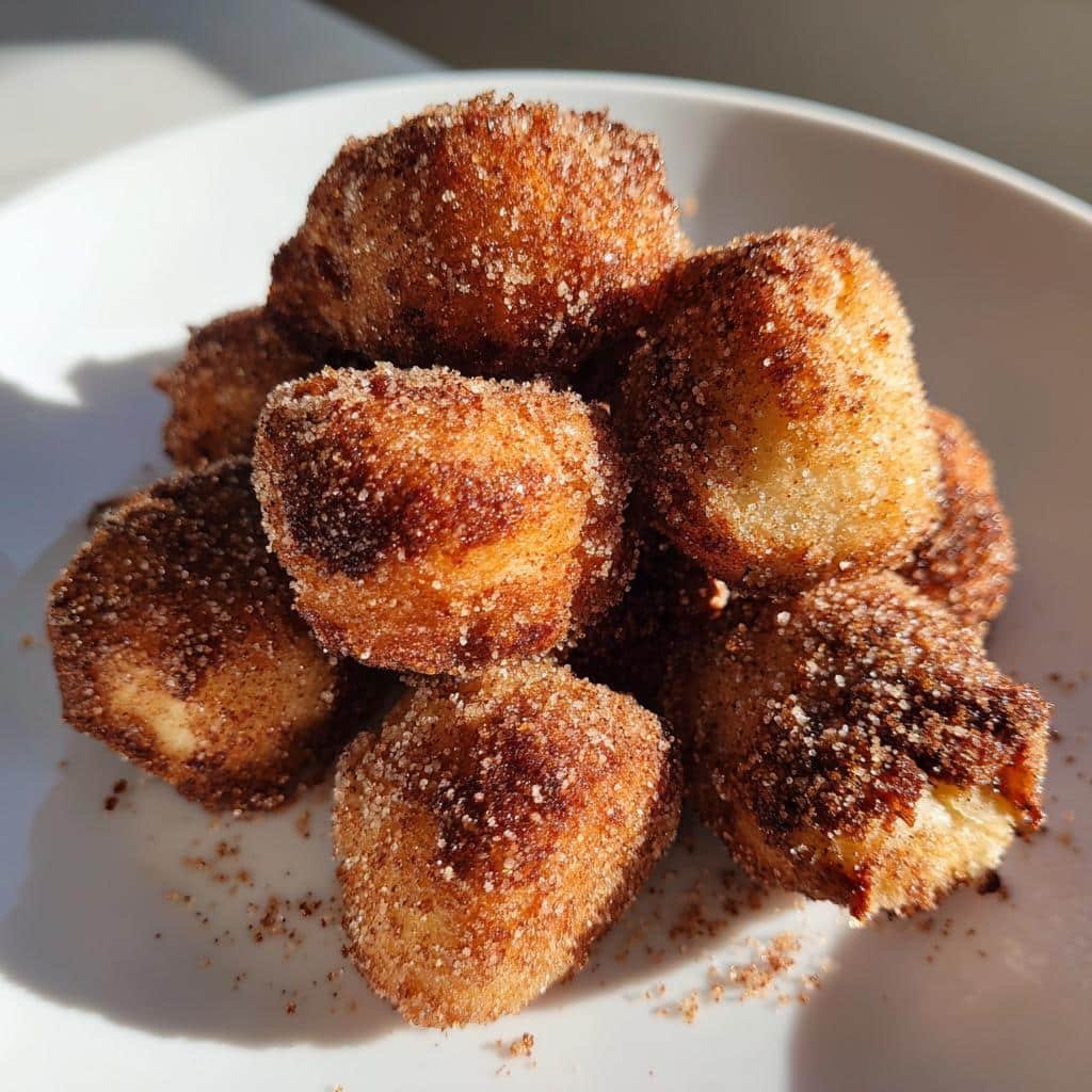 Air Fryer Churro Poppers Recipe Easy