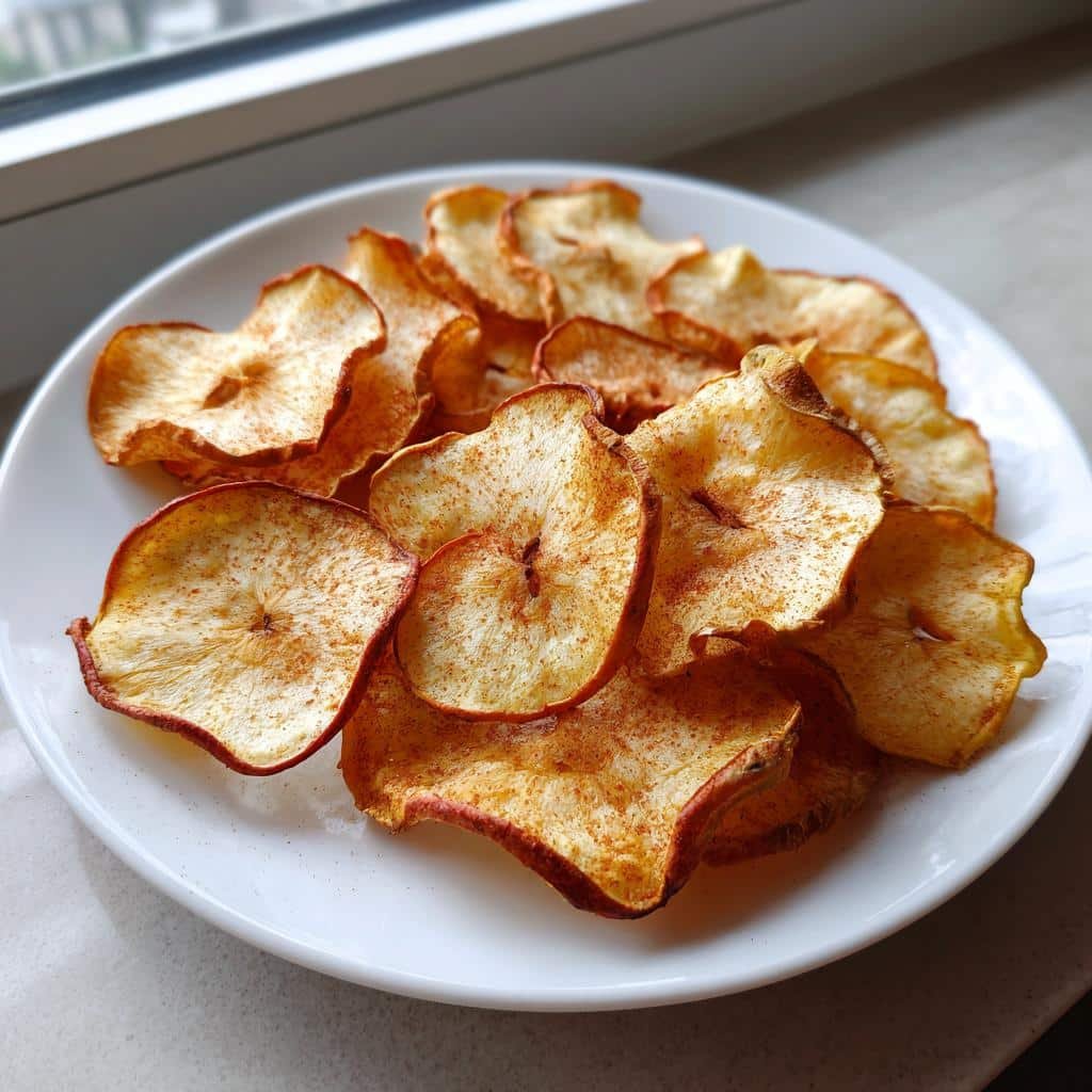 Air Fryer Cinnamon Apple Chips (Christmas)
