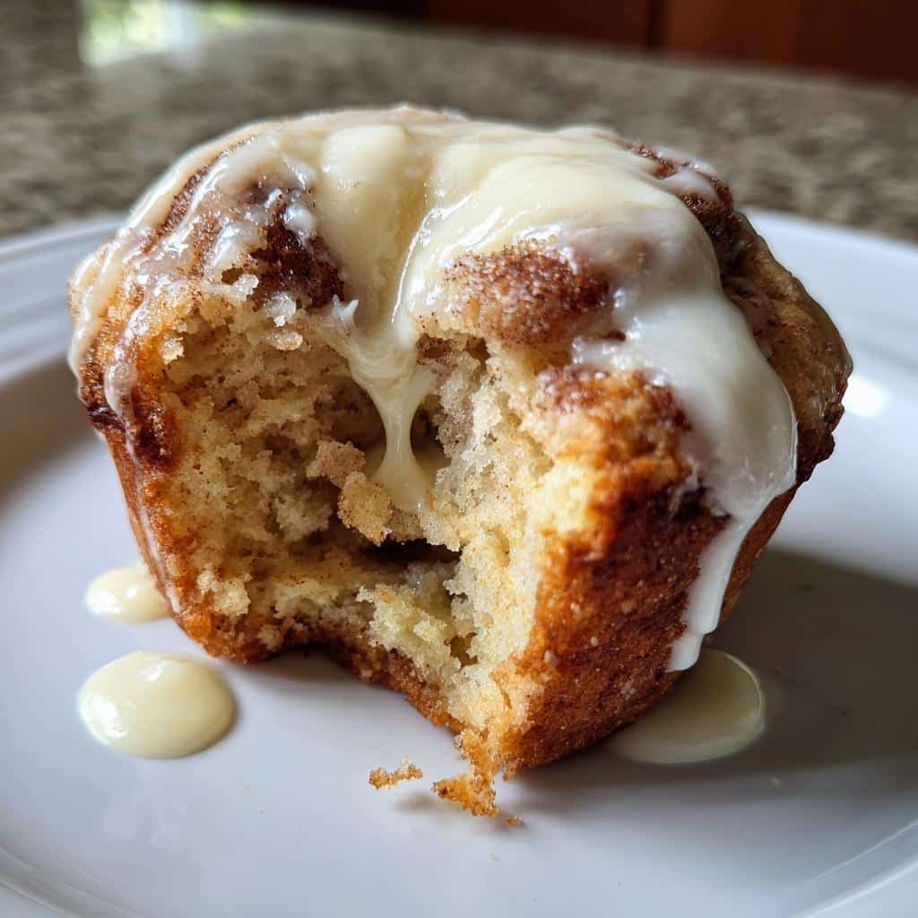 Air Fryer Cinnamon Roll Muffins