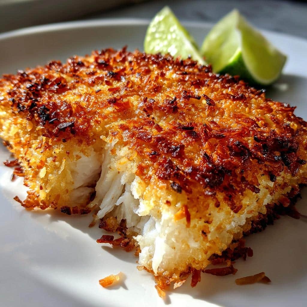 Air Fryer Coconut-Crusted Fish Fillets