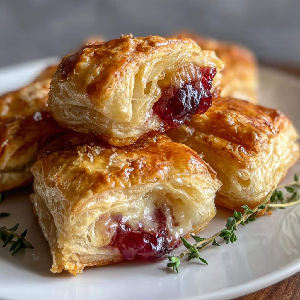 25-Minute Air Fryer Cranberry Brie Bites: Irresistible Magic 4 Air Fryer Cranberry Brie Bites (Pastry) - detail 1