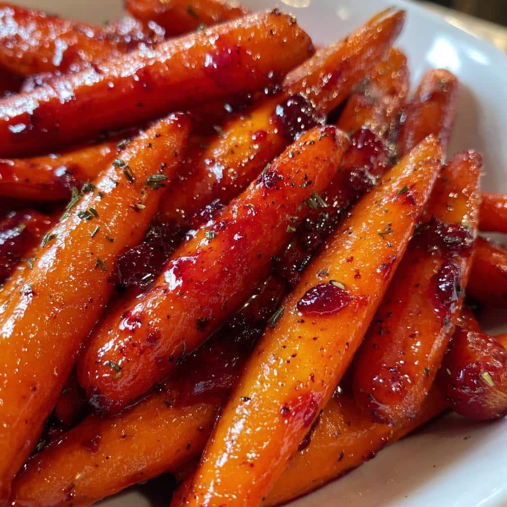 Air Fryer Cranberry-Orange Glazed Carrots