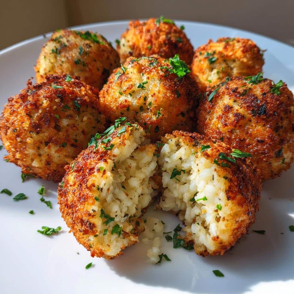 Air Fryer Crispy Risotto Balls (With Truffle)