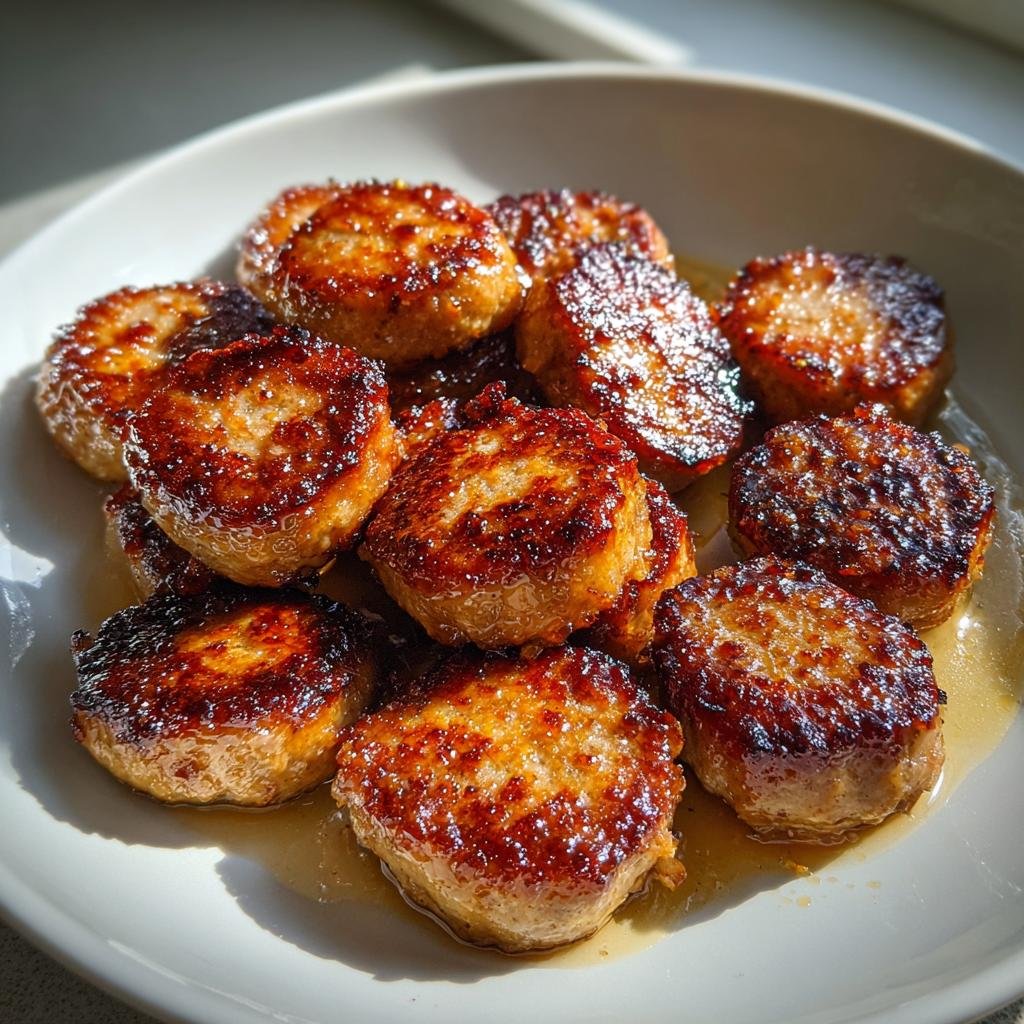 Air Fryer Crispy Sausage Rounds (Sliced)