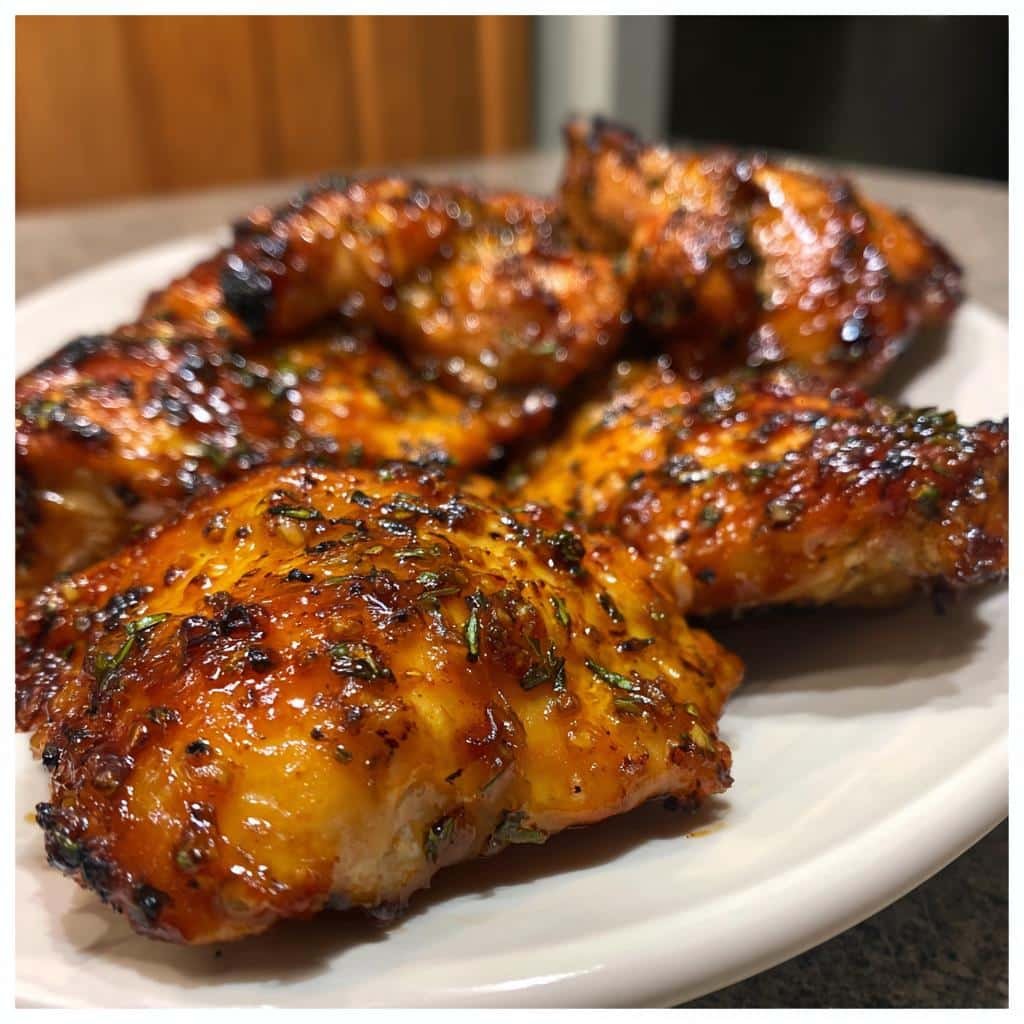Juicy Air Fryer Crock Pot Honey Garlic Chicken Thighs in 15 Minutes 4 Air Fryer Crock Pot Honey Garlic Chicken Thighs - detail 1