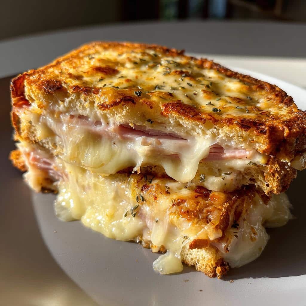 Air Fryer Croque Monsieur (French Ham & Cheese)