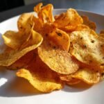 Air Fryer Curry Leaf Chickpea Chips